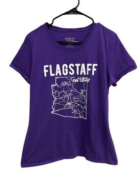 American Crown XXL Purple Flagstaff 1876 Graphic Tee Cotton Rusticcore Heritage